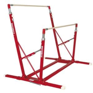 Barres asymétriques autostables - piètement repliable - avec chariots de déplacement GYMNOVA