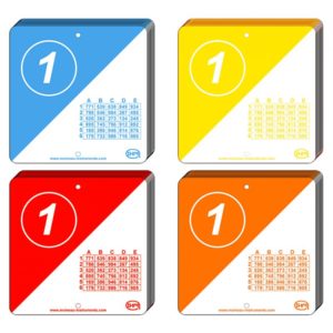Lot de 40 balises d'orientation codées (10x4 couleurs)